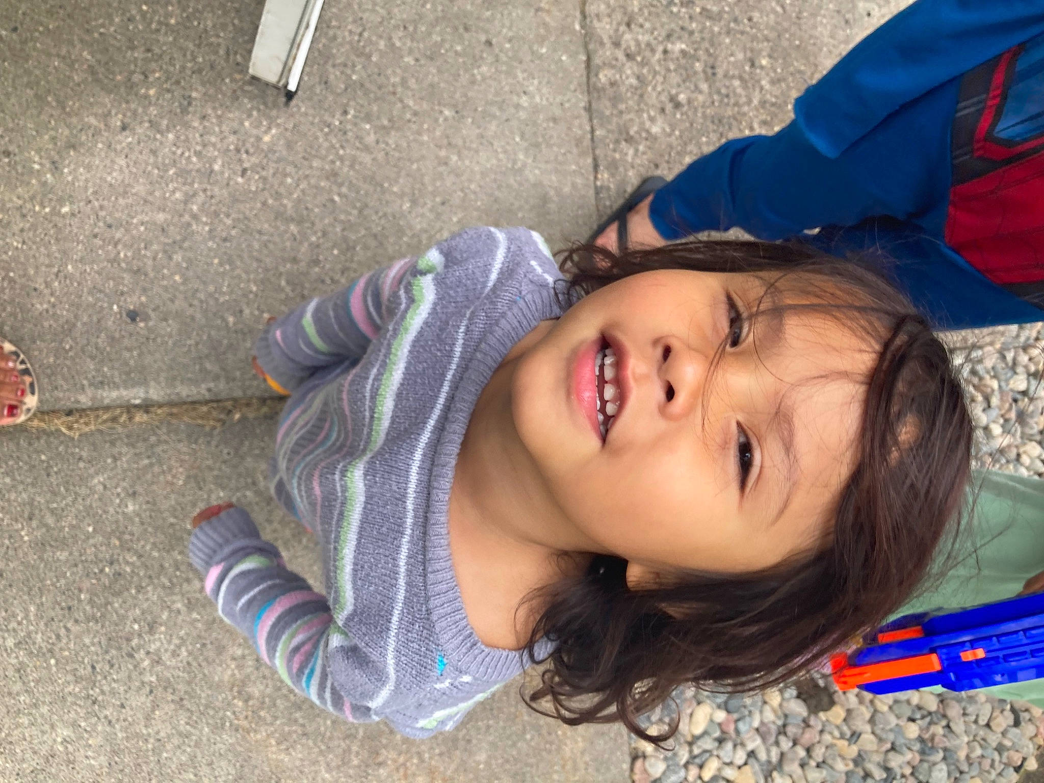 Lacquetta Rose joined the competition — help win amazing prizes! asphalt, child, cool, electric_blue, fun, grass, happy, leisure, lip, mouth, nose, person, plant, recreation, road_surface, sitting, skin, smile, toddler, tree