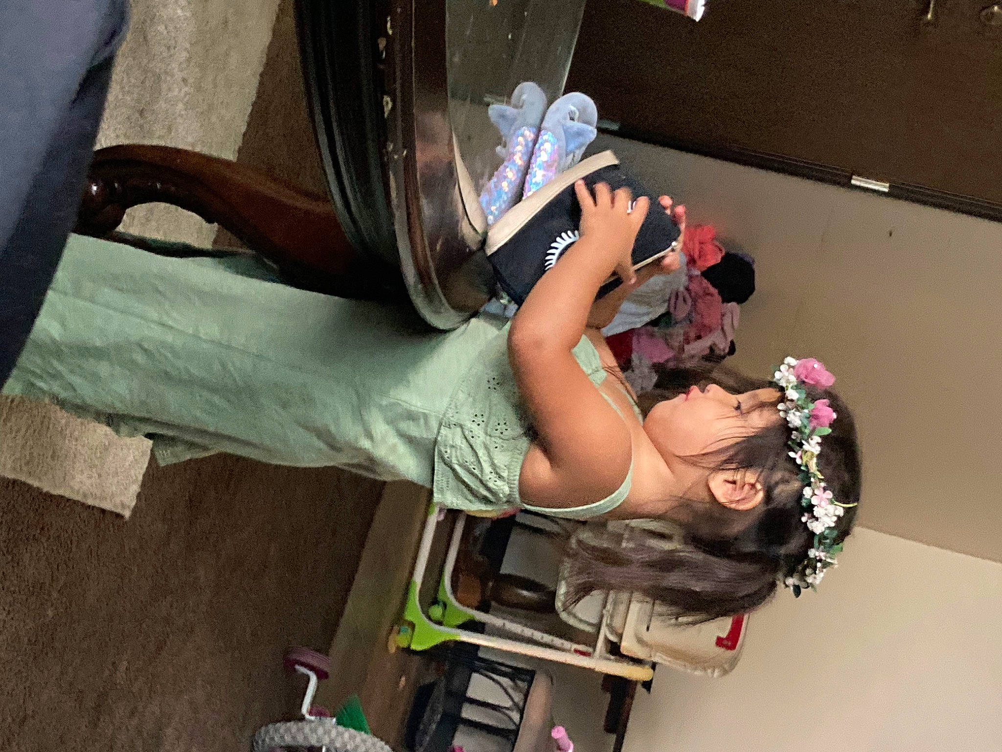 Leighlah joined the competition — help win amazing prizes! arm, boot, child, costume, elbow, entertainment, event, eyewear, fun, hand, hat, human_leg, knee, person, room, sandal, thigh, toddler, trunk