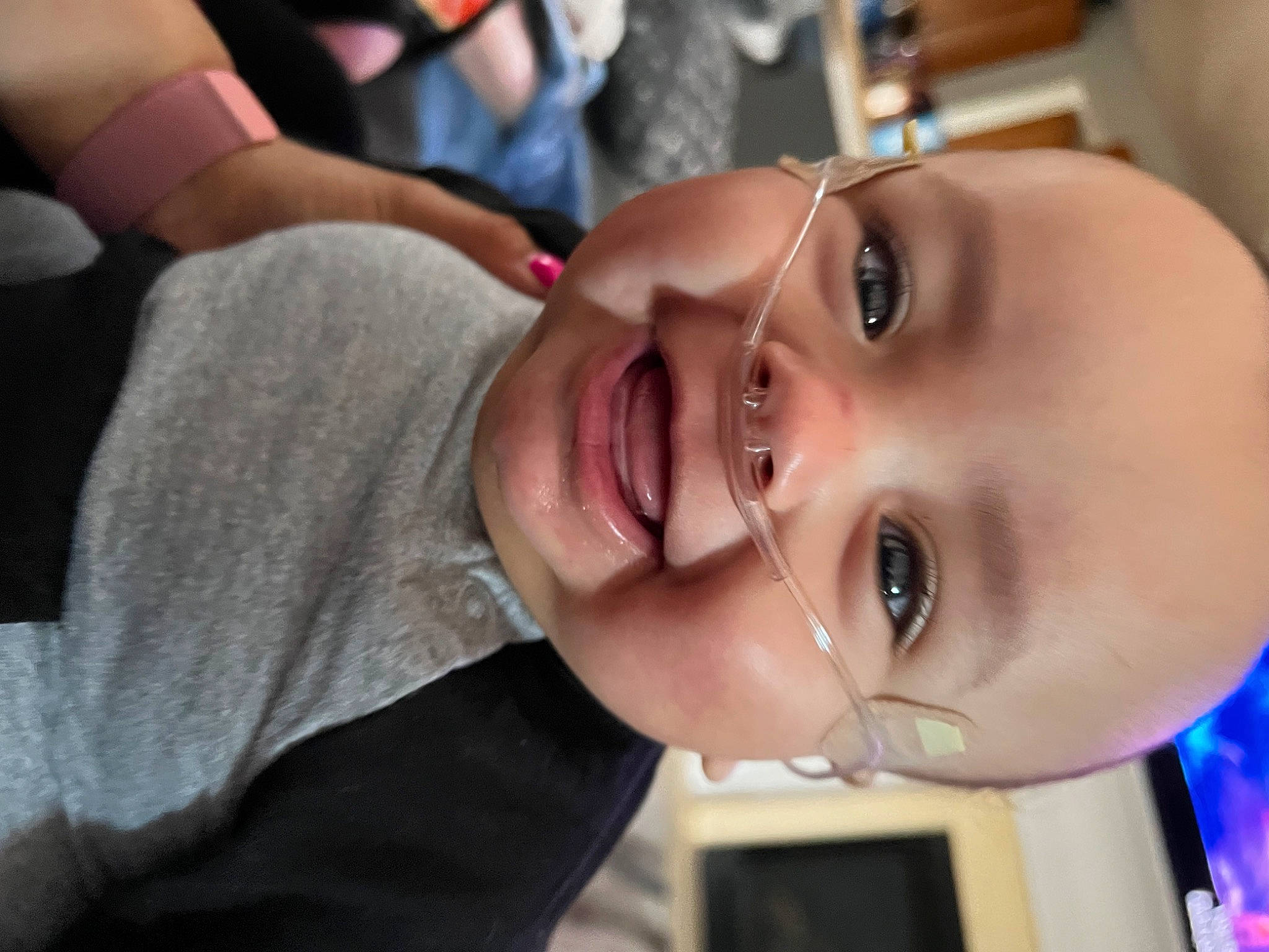 Kian is registered to the contest to win money with this photo: cheek, child, close_up, ear, eyebrow, eyelash, eyewear, forehead, fun, happy, hat, iris, jaw, lip, mouth, nose, person, skin, smile, toddler