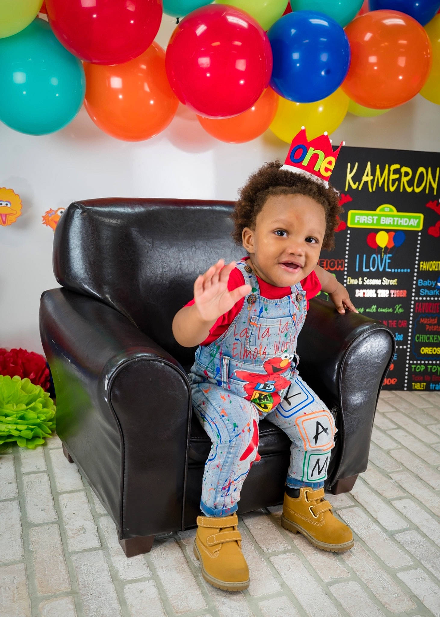 Kameron joined the competition — help win amazing prizes! baby, baby_toddler_clothing, balloon, child, event, fun, happy, leg, leisure, organ, party_supply, person, photograph, plant, red, sitting, smile, snapshot, t_shirt, toddler