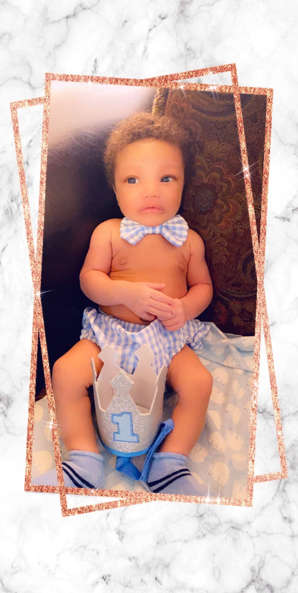 Kameron joined the competition — help win amazing prizes! baby, brown_hair, child, doll, person, sitting, toddler, toy