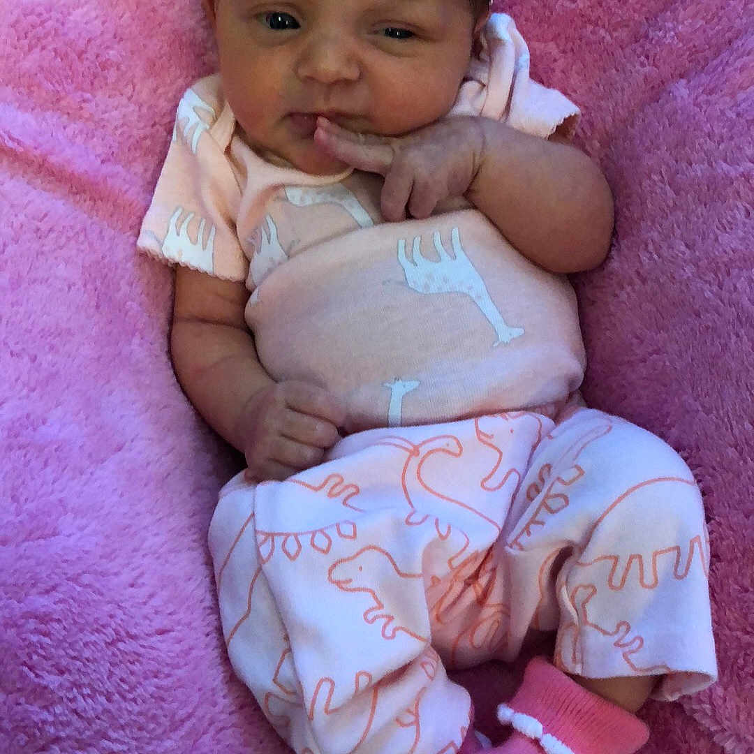 Irie joined the competition — help win amazing prizes! baby, baby_toddler_clothing, cheek, child, hair_accessory, headband, person, pink, skin, toddler
