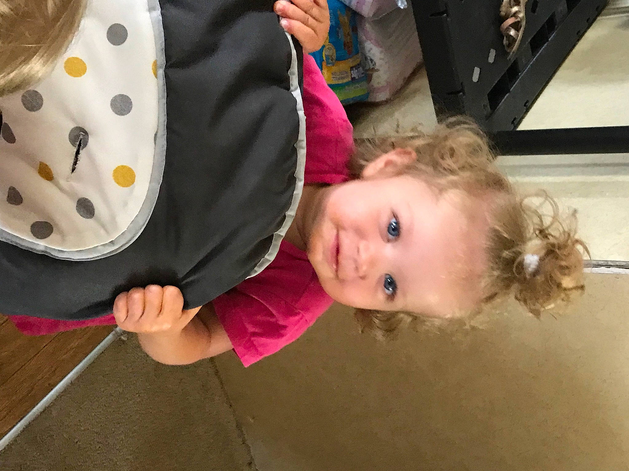 Macey is registered to the contest to win money with this photo: child, person, toddler