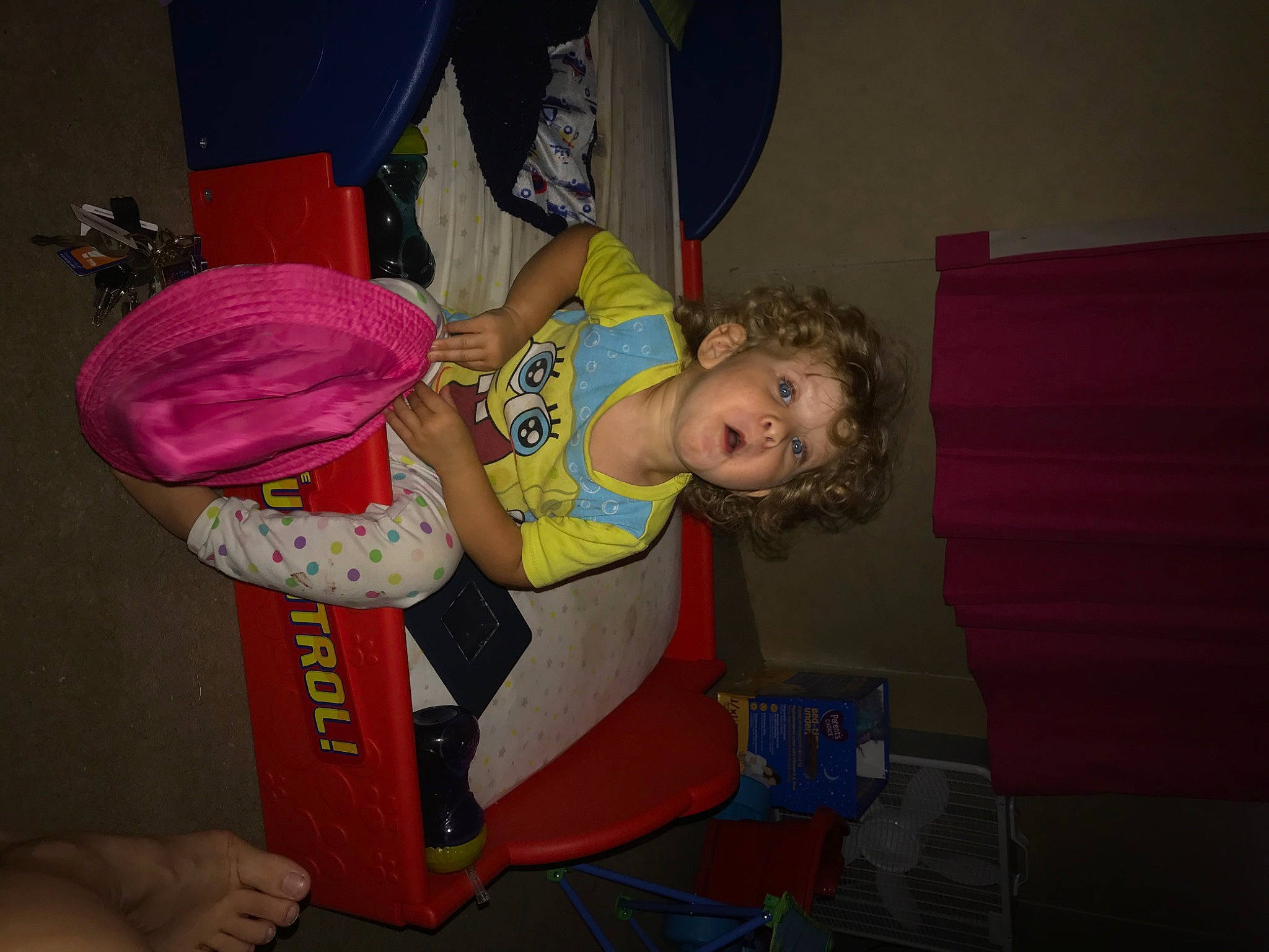 Macey is registered to the contest to win money with this photo: child, fun, party, person, surprise, toddler