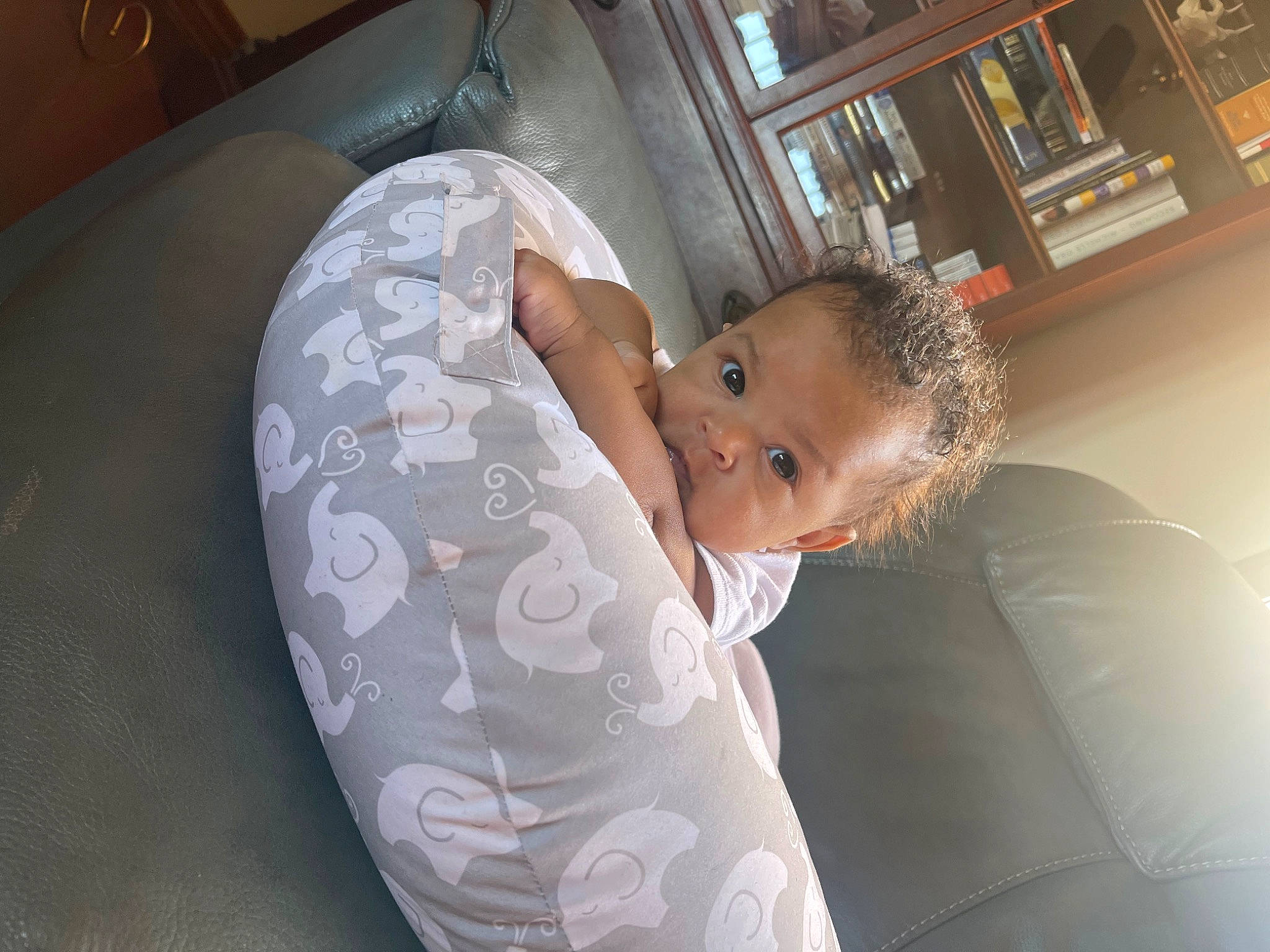Journee joined the competition — help win amazing prizes! baby, baby_products, baby_toddler_clothing, car_seat, child, comfort, couch, elbow, flooring, fun, linens, luxury_vehicle, nap, pattern, person, room, shelf, sitting, t_shirt, toddler