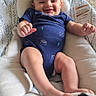 Valentino joined the competition — help win amazing prizes! baby, infant, smiling, blue_onesie, baby_seat, cushion, carpet, playpen, indoor, child, cute, happy, relaxed, foot, hand, person, home, baby_toys, blanket, fabric