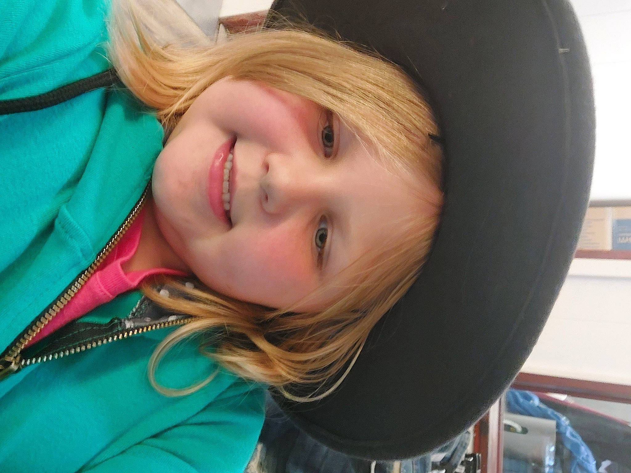 Emmalynn joined the competition — help win amazing prizes! blond, brown_hair, cheek, child, electric_blue, eyelash, fashion_accessory, fun, grass, happy, hat, headwear, jaw, joy, laugh, layered_hair, leisure, lip, mouth, nose