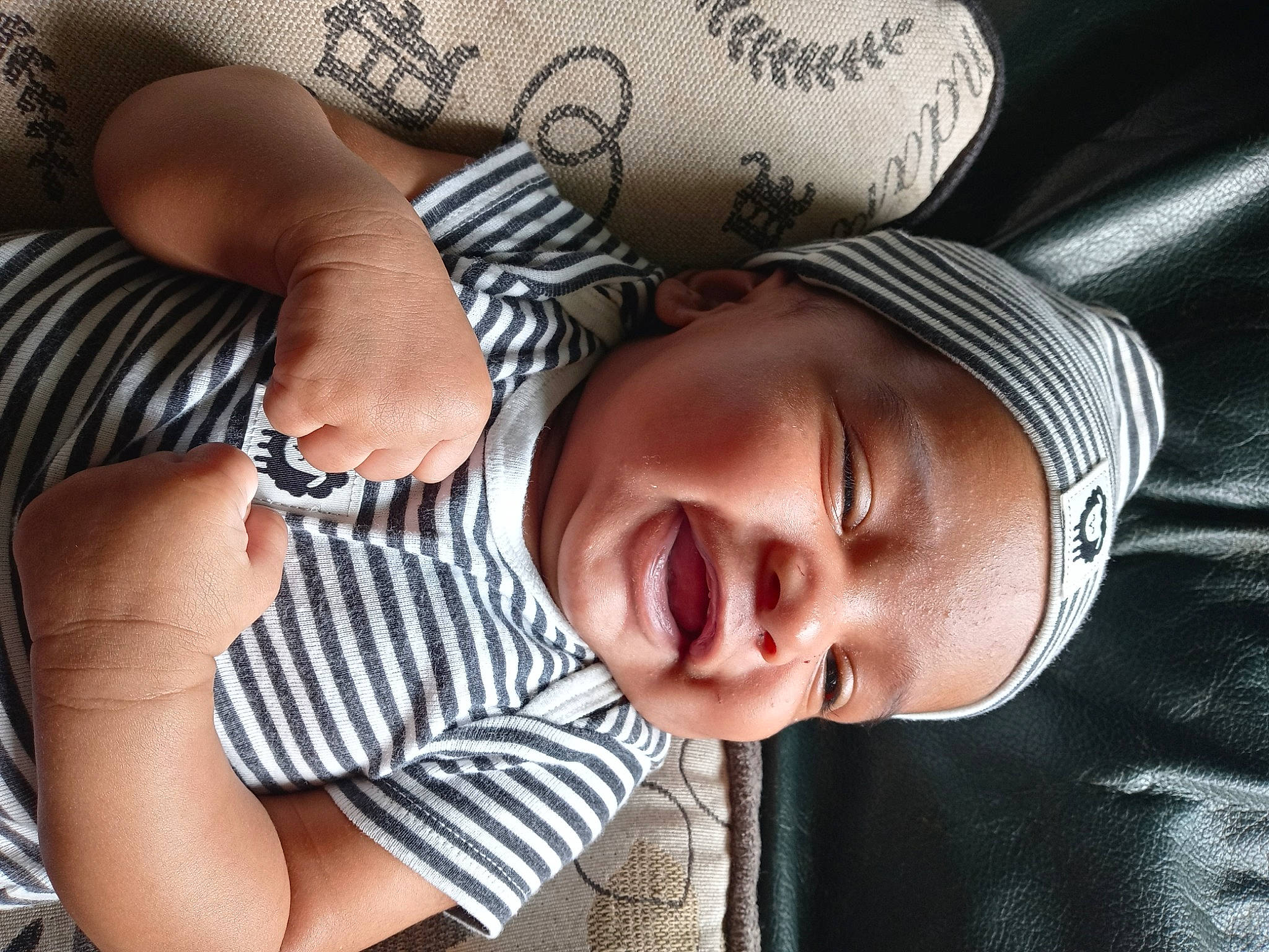 Roberto Jr. joined the competition — help win amazing prizes! baby, chest, comfort, cool, elbow, eye, finger, gesture, happy, human_body, lip, mouth, nose, person, sitting, skin, sleeve, smile, t_shirt, toddler