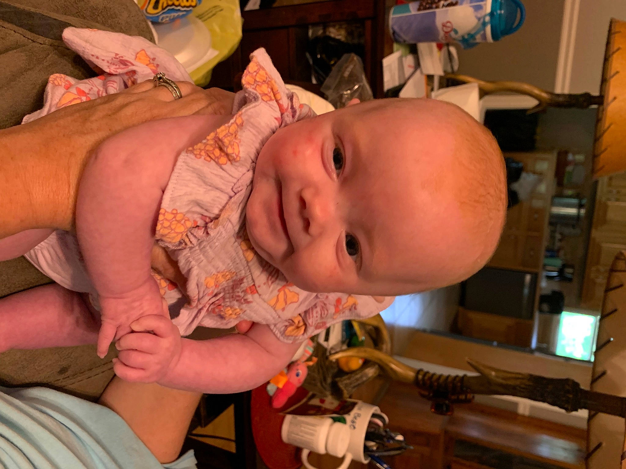 Maggie joined the competition — help win amazing prizes! arm, baby, baby_products, baby_toddler_clothing, cheek, child, ear, eye, finger, hand, helmet, iris, machine, mouth, nose, person, room, skin, smile, toddler