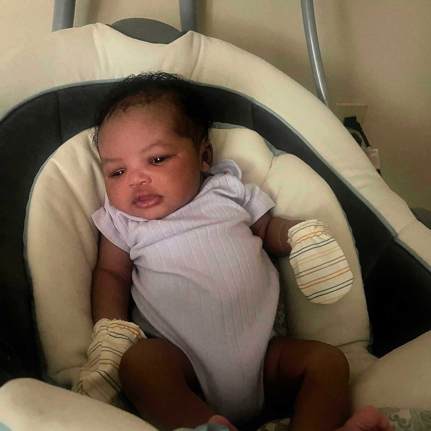 Kehlani joined the competition — help win amazing prizes! americanfootball, americanfootballball, baby, ball, bed, bodypart, crib, cushion, face, finger, football, furniture, hand, head, homedecor, newborn, person, photography, portrait, sport