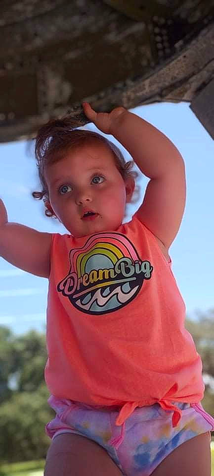 Molly joined the competition — help win amazing prizes! baby, baby_toddler_clothing, child, eye, finger, fun, gesture, happy, head, leisure, lip, neck, nose, person, play, recreation, skin, sky, sleeve, surprise