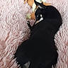 Jimmy a rejoint le concours — aidez-le/la à gagner de superbes lots ! animal, bedroom, black_dog, cozy, cute, dog, fluffy, fur, furniture, home, indoor, pet, pink_blanket, relaxed, resting, sleeping, small_dog, stuffed_toy, toy, wooden_cabinet