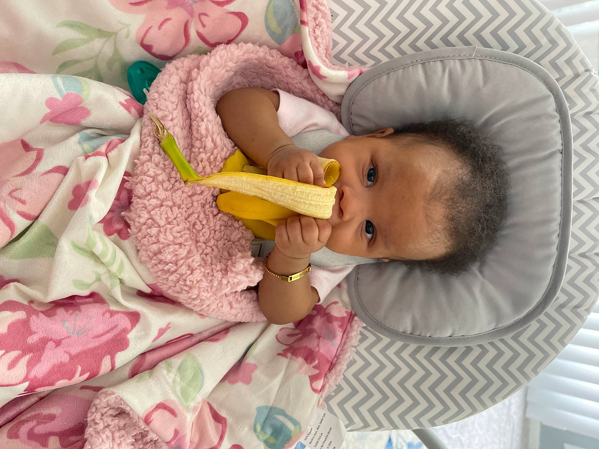 Kensington joined the competition — help win amazing prizes! baby, baby_products, baby_sleeping, baby_toddler_clothing, bedtime, cheek, child, comfort, ear, eyelash, finger, happy, iris, linens, pattern, person, pink, room, skin, textile