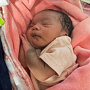 Damira is registered to the contest to win money with this photo: newborn, baby, sleeping, blanket, pink, soft, infant, peaceful, cute, wrapped, child, hand, face, resting, cozy, portrait, indoors, warm, comfort, toddler