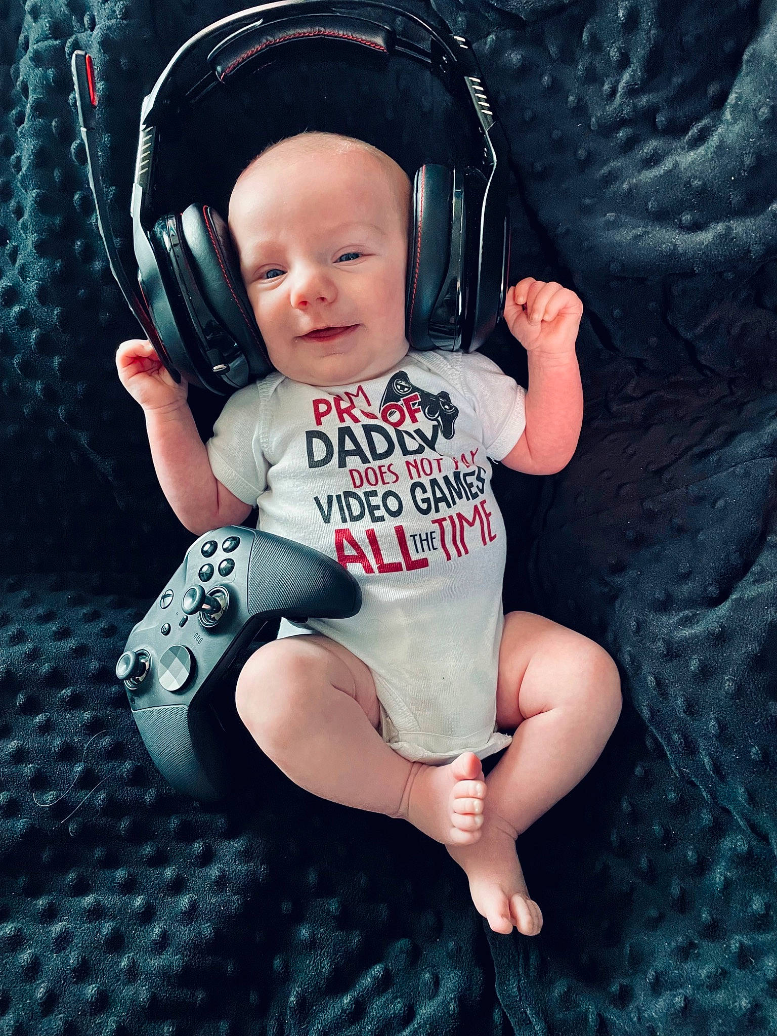 Ridge joined the competition — help win amazing prizes! baby, baby_toddler_clothing, comfort, cool, finger, flash_photography, hairstyle, hand, happy, human_body, mouth, person, photograph, pink, product, skin, sleeve, smile, t_shirt, thigh
