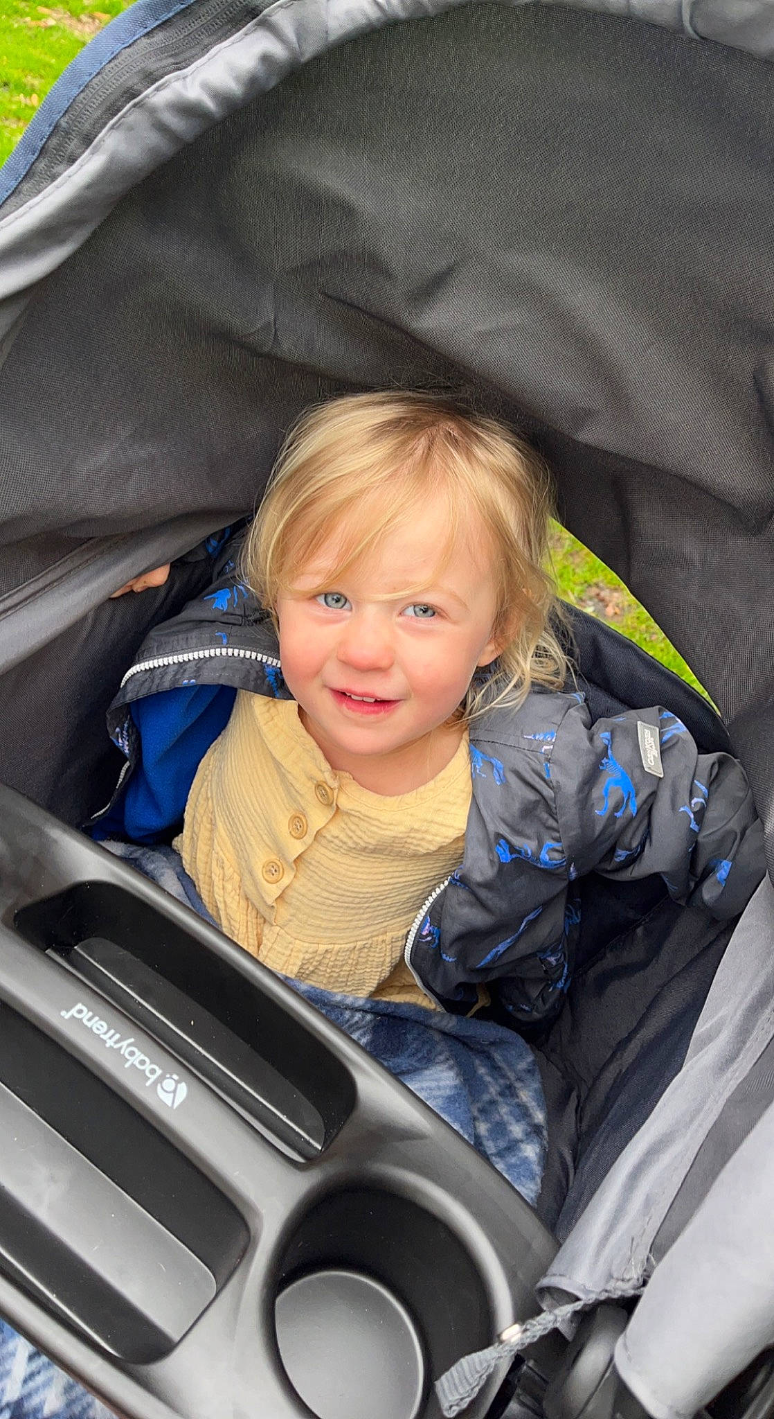 Oaklyn joined the competition — help win amazing prizes! auto_part, automotive_design, automotive_exterior, automotive_tire, baby_carriage, baby_products, car_seat, child, comfort, electric_blue, face, joy, motor_vehicle, people, person, plant, product, sitting, smile, toddler