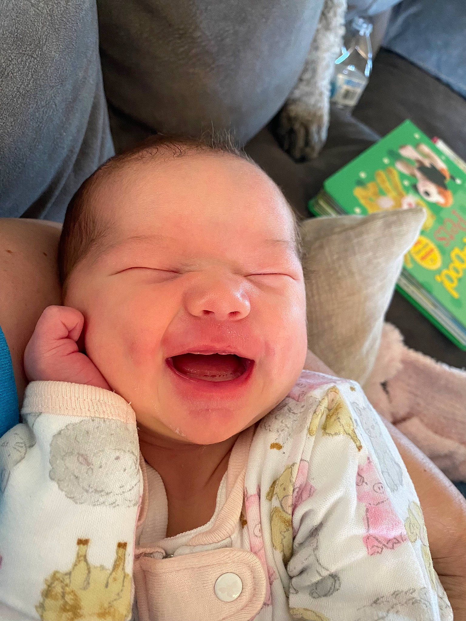 Caroline joined the competition — help win amazing prizes! baby, baby_laughing, baby_toddler_clothing, cheek, child, comfort, event, fun, gesture, happy, head, laugh, lip, mouth, nose, person, skin, smile, toddler, tooth