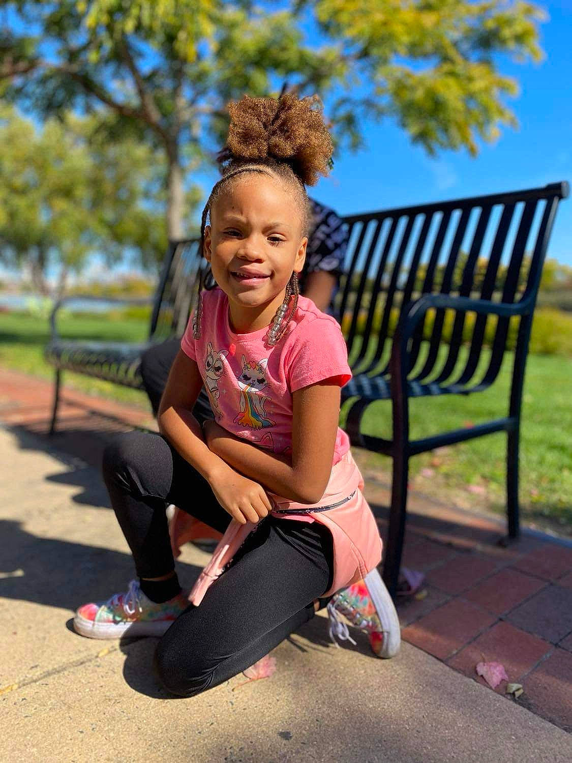 Auset joined the competition — help win amazing prizes! event, fun, grass, hair, happy, human_leg, joy, knee, leisure, outdoor_play_equipment, person, physical_fitness, plant, recreation, shoe, sky, smile, sneakers, sportswear, thigh