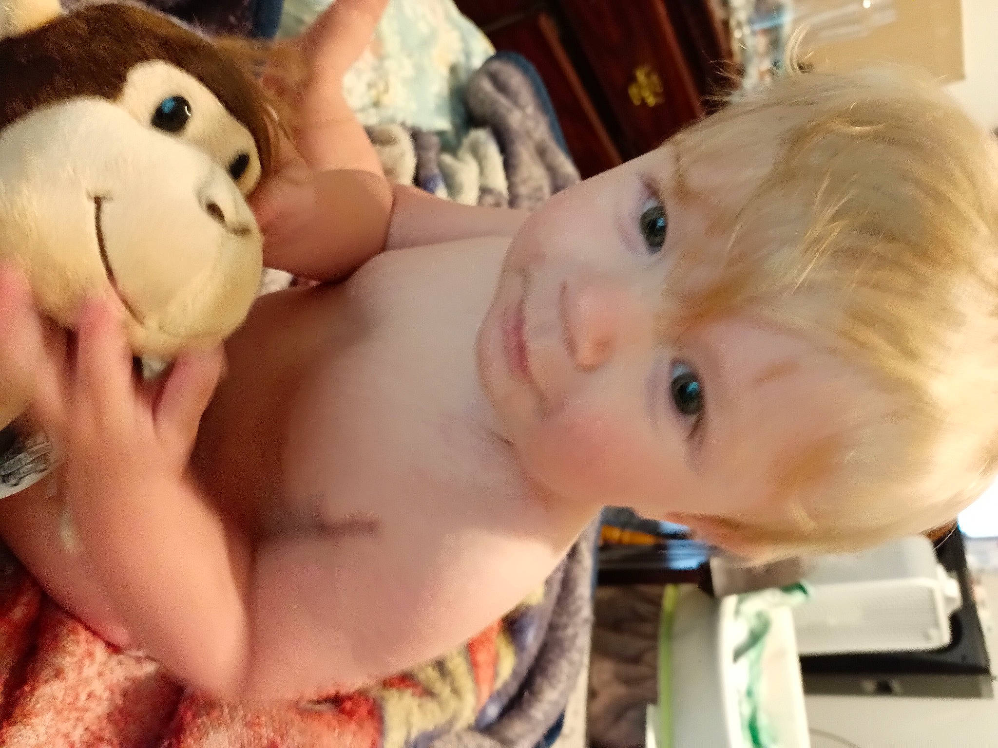 Hunter is registered to the contest to win money with this photo: cheek, chin, ear, eye, eyebrow, eyelash, facial_expression, fawn, fun, gesture, happy, head, human_body, iris, mammal, mouth, neck, nose, person, skin