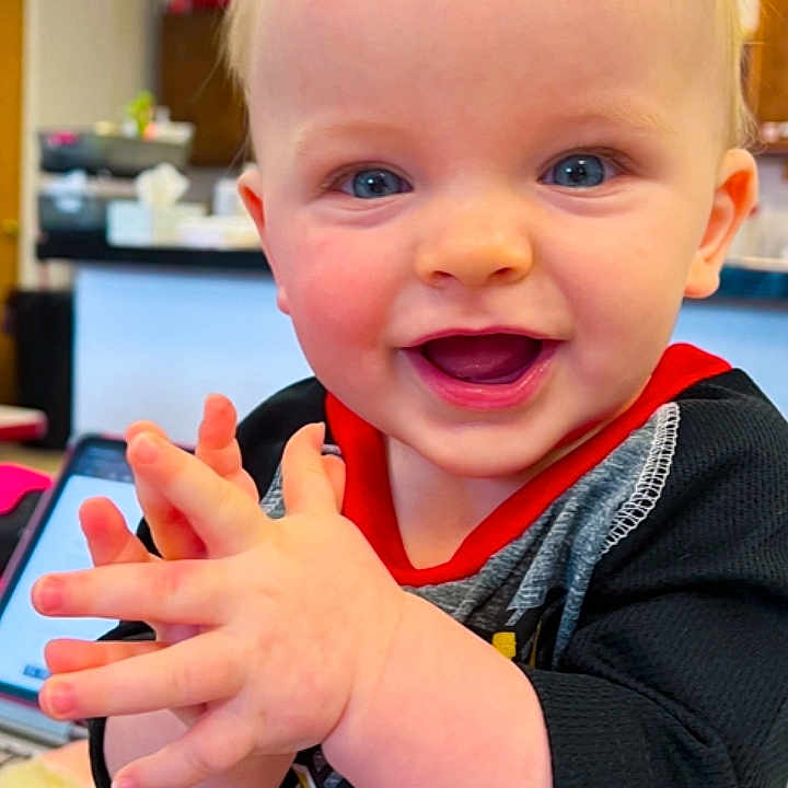 Maverick joined the competition — help win amazing prizes! accessories, baby, bodypart, computerhardware, electronics, face, finger, hand, happy, hardware, head, indoors, mobilephone, monitor, person, phone, photography, portrait, screen, smile