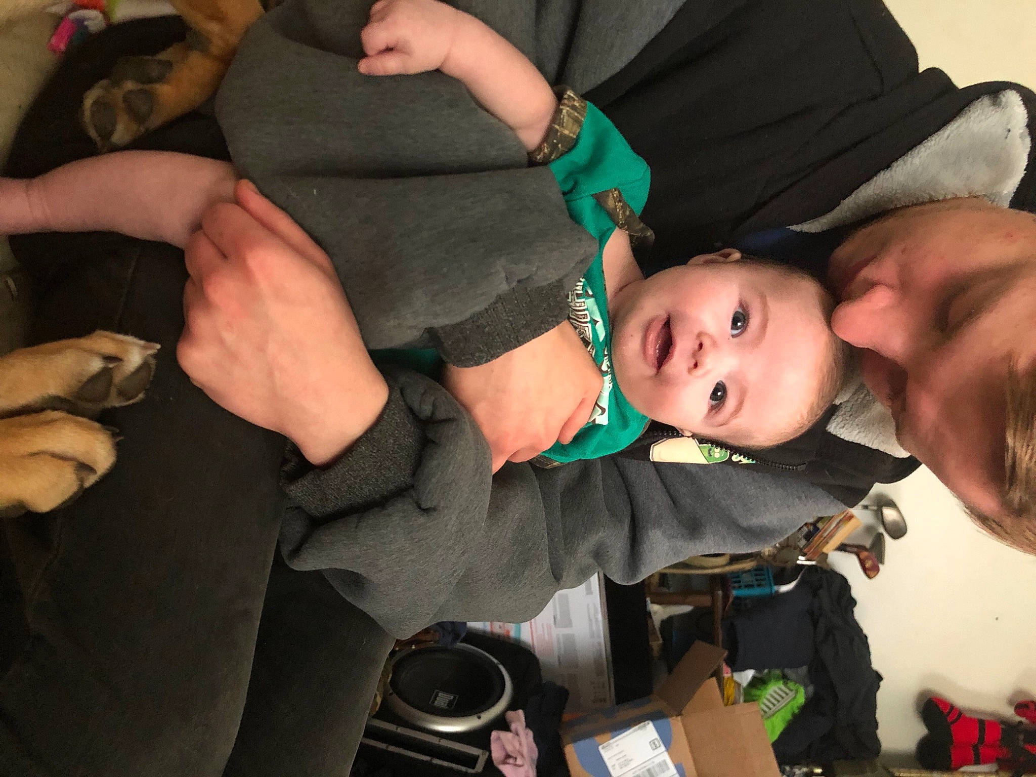 Remington is registered to the contest to win money with this photo: baby, baby_toddler_clothing, beauty, child, comfort, event, facial_expression, finger, fun, gesture, hairstyle, hand, happy, hat, headgear, interaction, lap, person, product, sitting