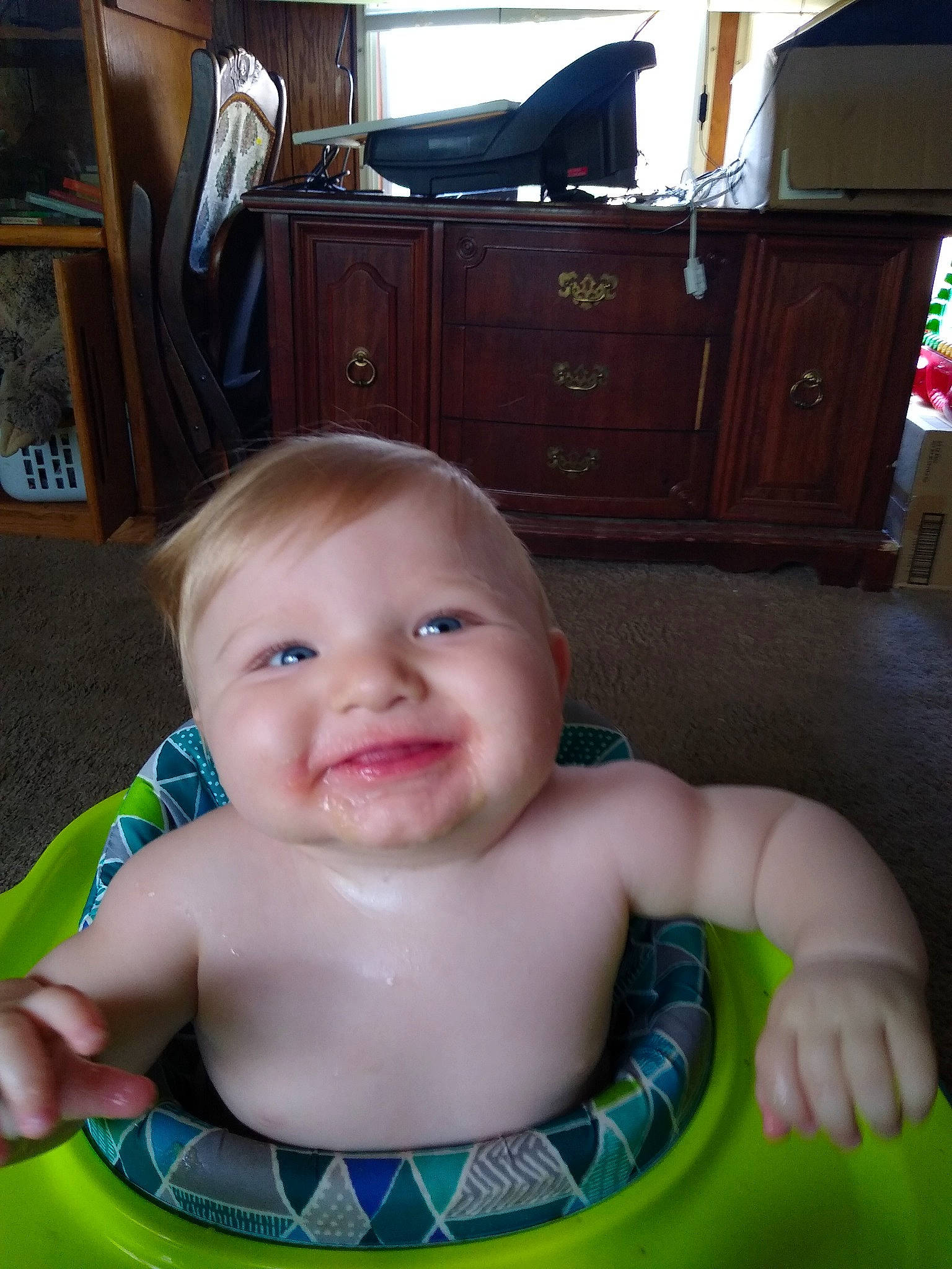 Sebastian joined the competition — help win amazing prizes! baby, child, eye, fun, joy, leisure, mouth, person, play, product, sitting, skin, smile, toddler