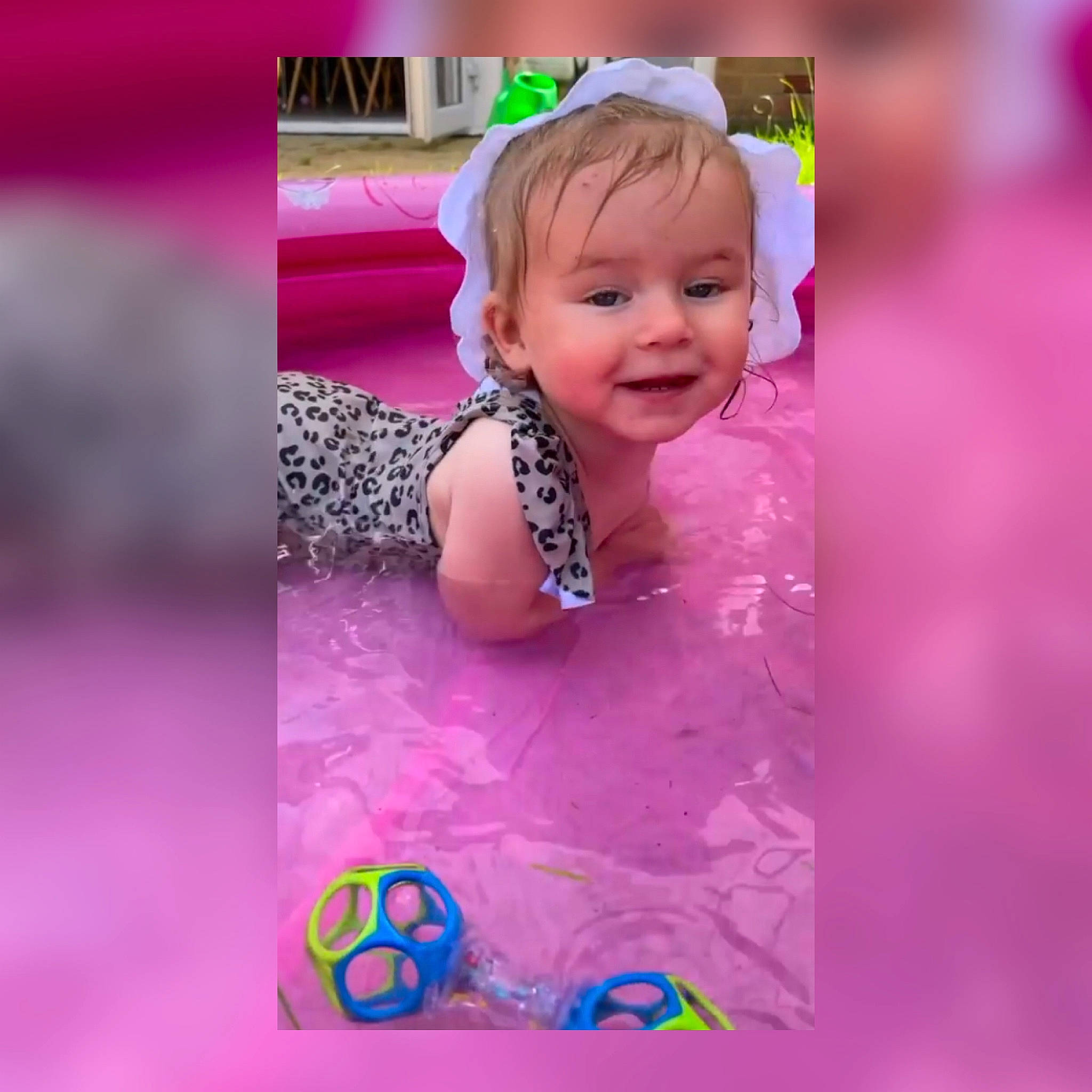 Niamh-rose is registered to the contest to win money with this photo: adaptation, art, baby, baby_toddler_clothing, child, electric_blue, eyelash, font, fun, happy, joy, magenta, material_property, nail, pattern, person, pink, product, purple, smile