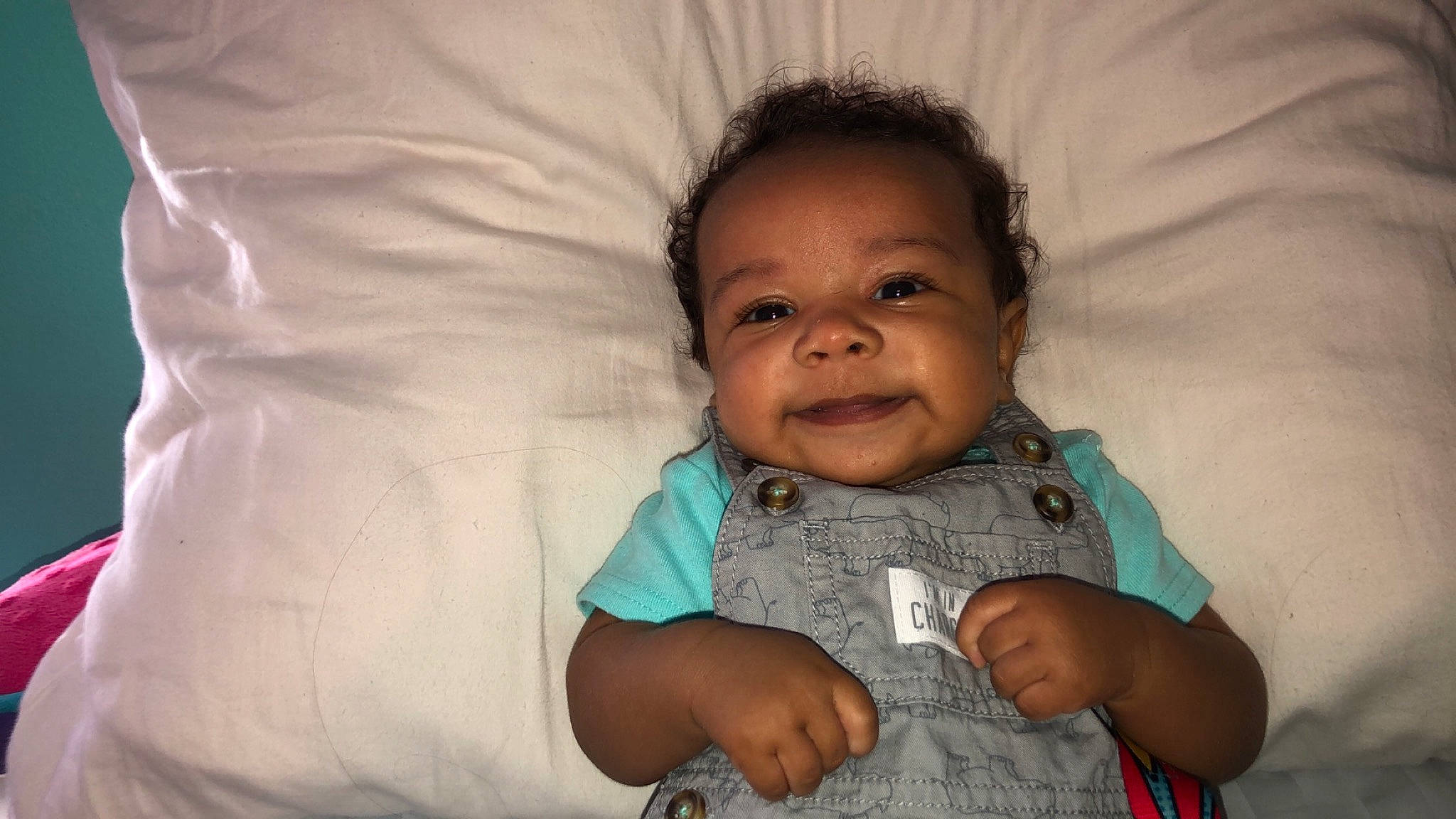 Marcellus is registered to the contest to win money with this photo: baby, cheek, child, eye, face, head, nose, person, skin, smile, toddler