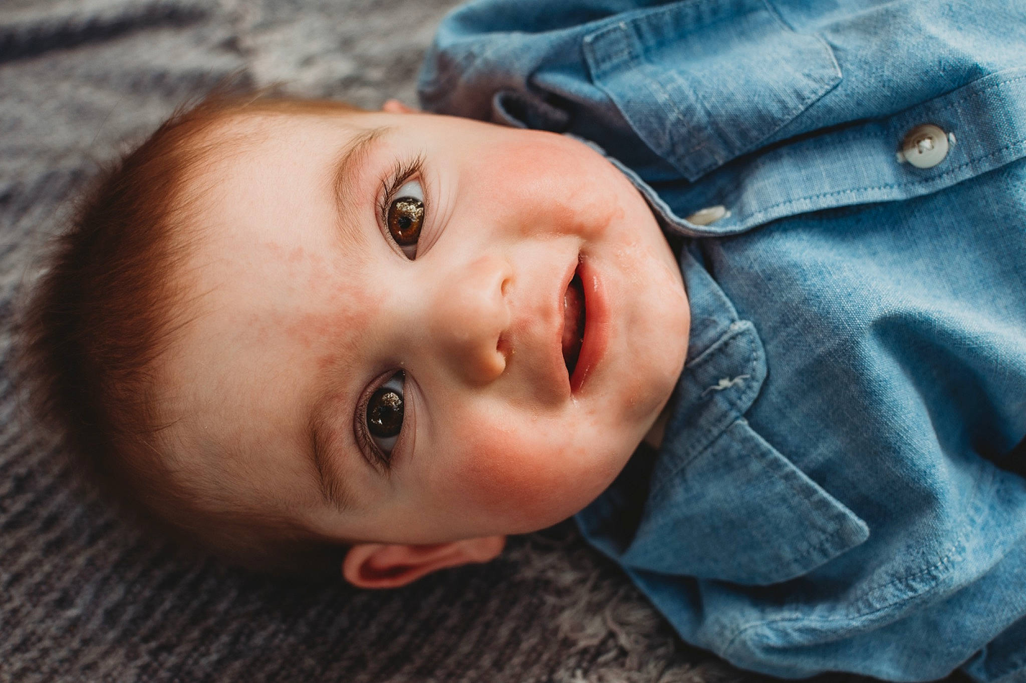 Kruz joined the competition — help win amazing prizes! baby, blue, cheek, child, chin, close_up, eye, face, facial_expression, forehead, fun, head, iris, lip, mouth, nose, organ, person, skin, smile