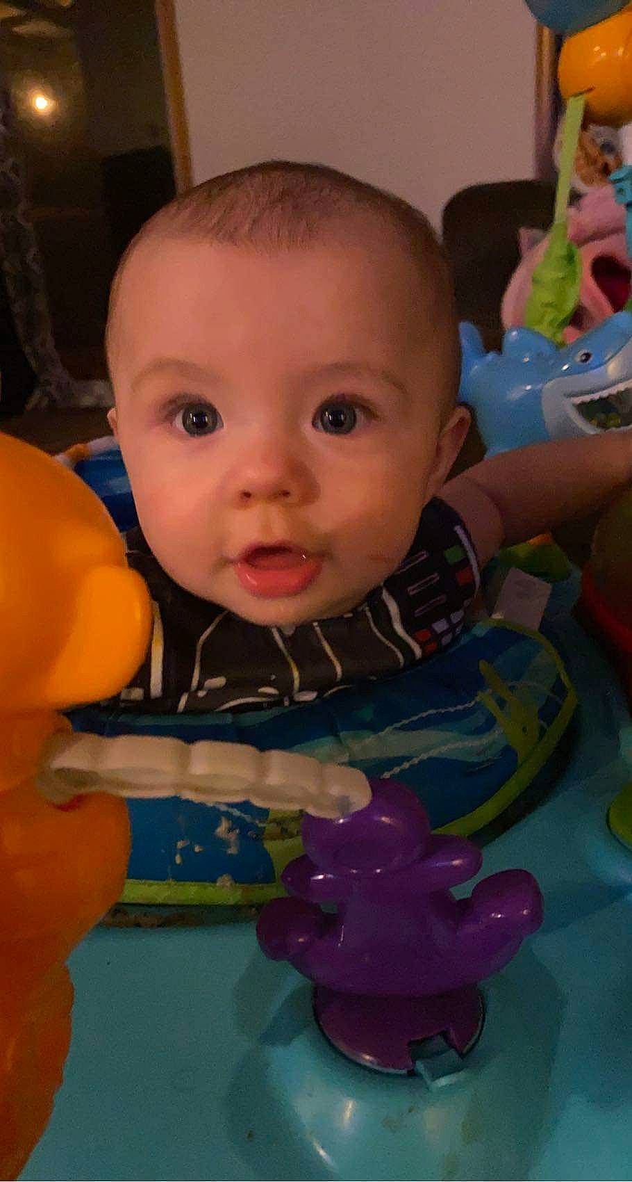 Eivind joined the competition — help win amazing prizes! arm, baby, baby_toddler_clothing, cheek, child, chin, eye, eyebrow, fun, happy, head, human_body, iris, lip, mouth, nose, person, product, skin, toddler