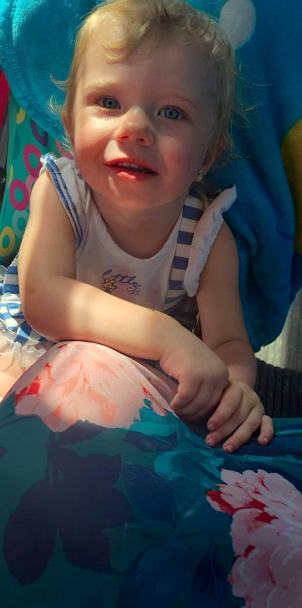 Naila Crowl joined the competition — help win amazing prizes! aqua, azure, baby, baby_toddler_clothing, blue, cheek, face, finger, fun, green, hand, happy, head, human, iris, mouth, person, skin, smile, toddler