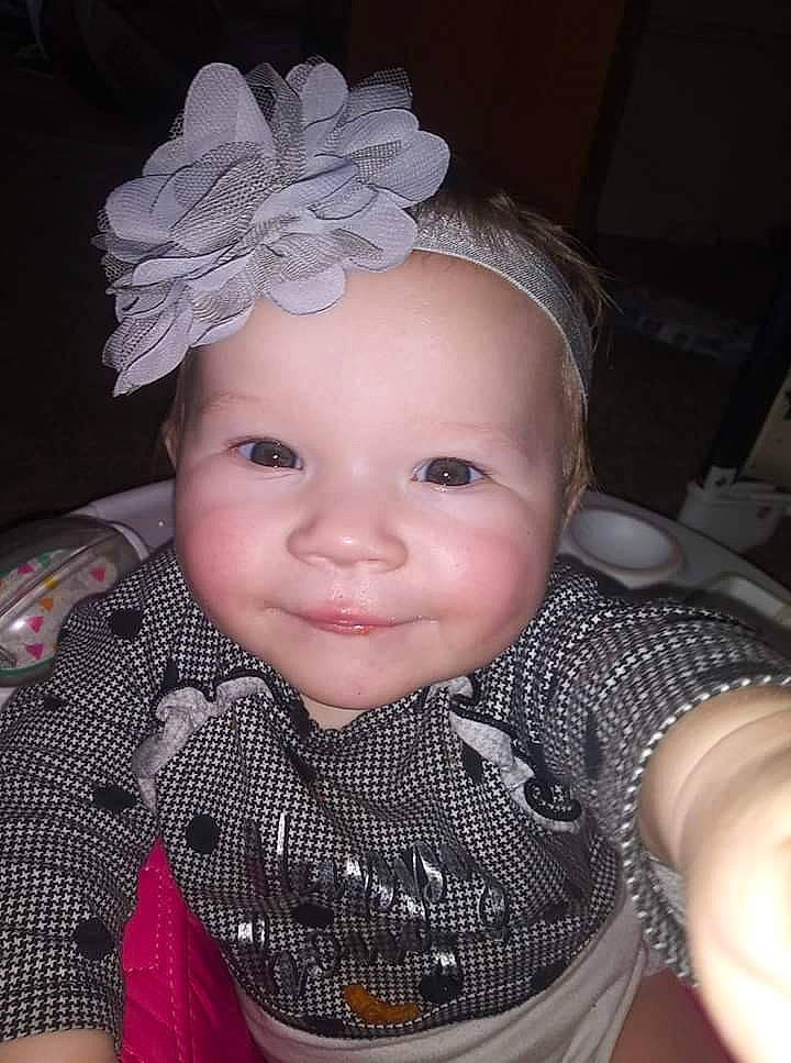 Elia joined the competition — help win amazing prizes! baby, cheek, child, chin, eye, face, fashion_accessory, forehead, hair_accessory, head, headband, headgear, headpiece, iris, lip, nose, person, pink, skin, smile