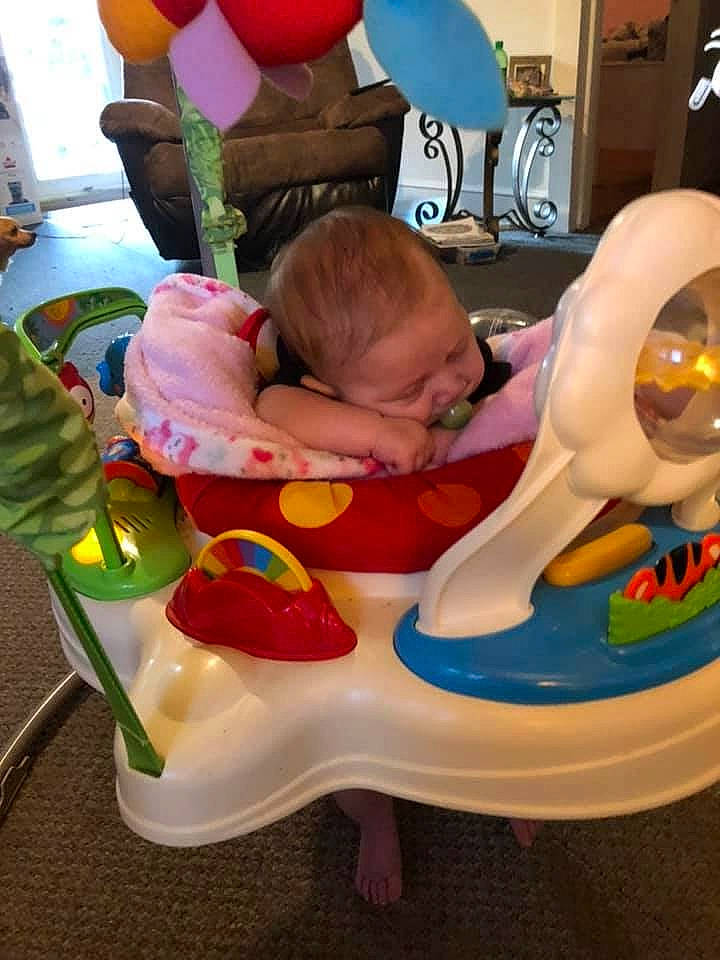 Lauren joined the competition — help win amazing prizes! baby, baby_products, baby_toddler_clothing, baby_toys, balloon, child, party_supply, person, plastic, toddler