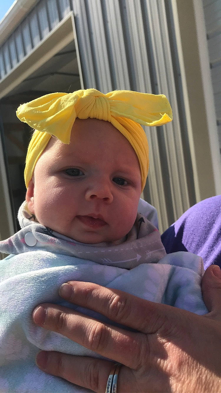 Roselynn joined the competition — help win amazing prizes! child, ear, finger, headgear, headwear, person, toddler, yellow