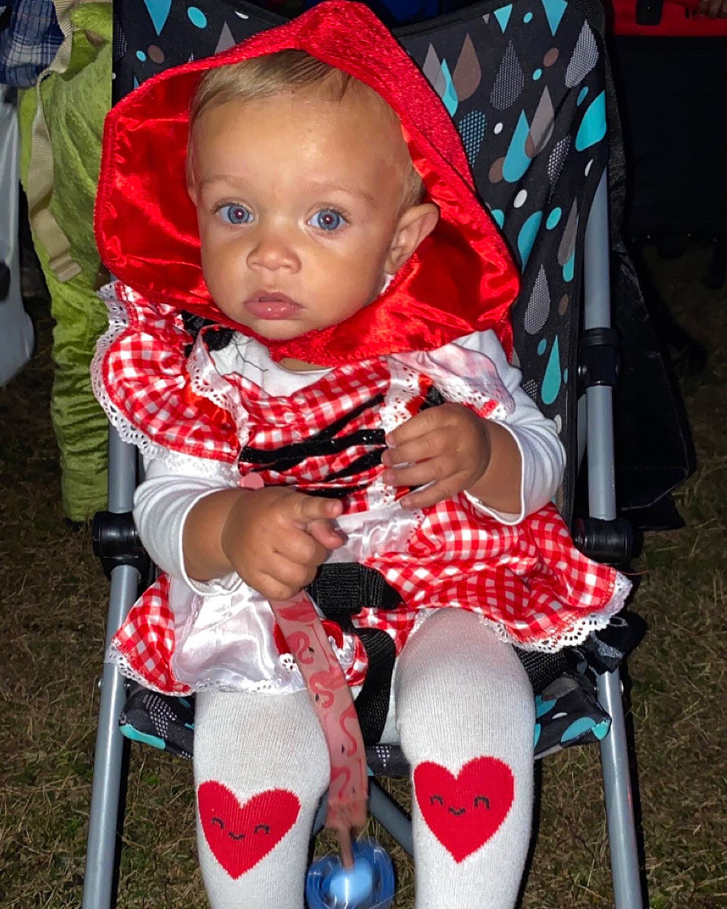 Makenna joined the competition — help win amazing prizes! baby, baby_carriage, baby_products, baby_toddler_clothing, blue, chair, cheek, child, event, fun, happy, organ, person, photograph, pink, product, red, sitting, snapshot, toddler