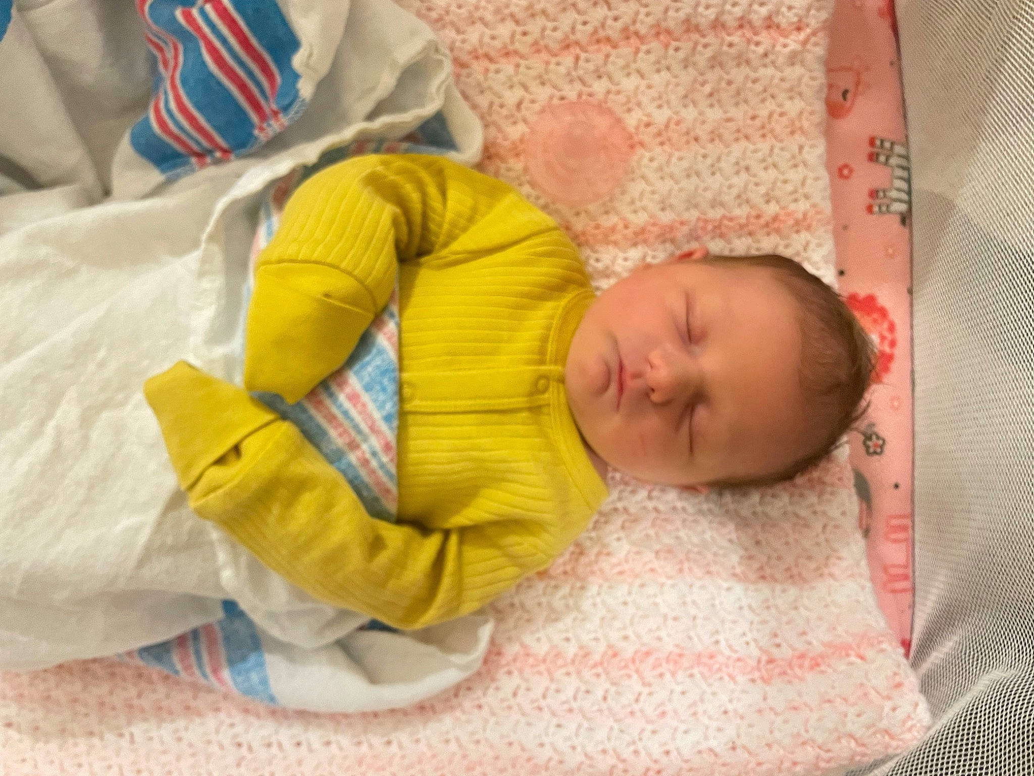 Paisley is registered to the contest to win money with this photo: baby, baby_products, baby_safety, baby_sleeping, baby_toddler_clothing, bed_sheet, bedding, bedtime, blanket, child, comfort, face, infant_bed, linens, nap, person, room, skin, sleep, toddler