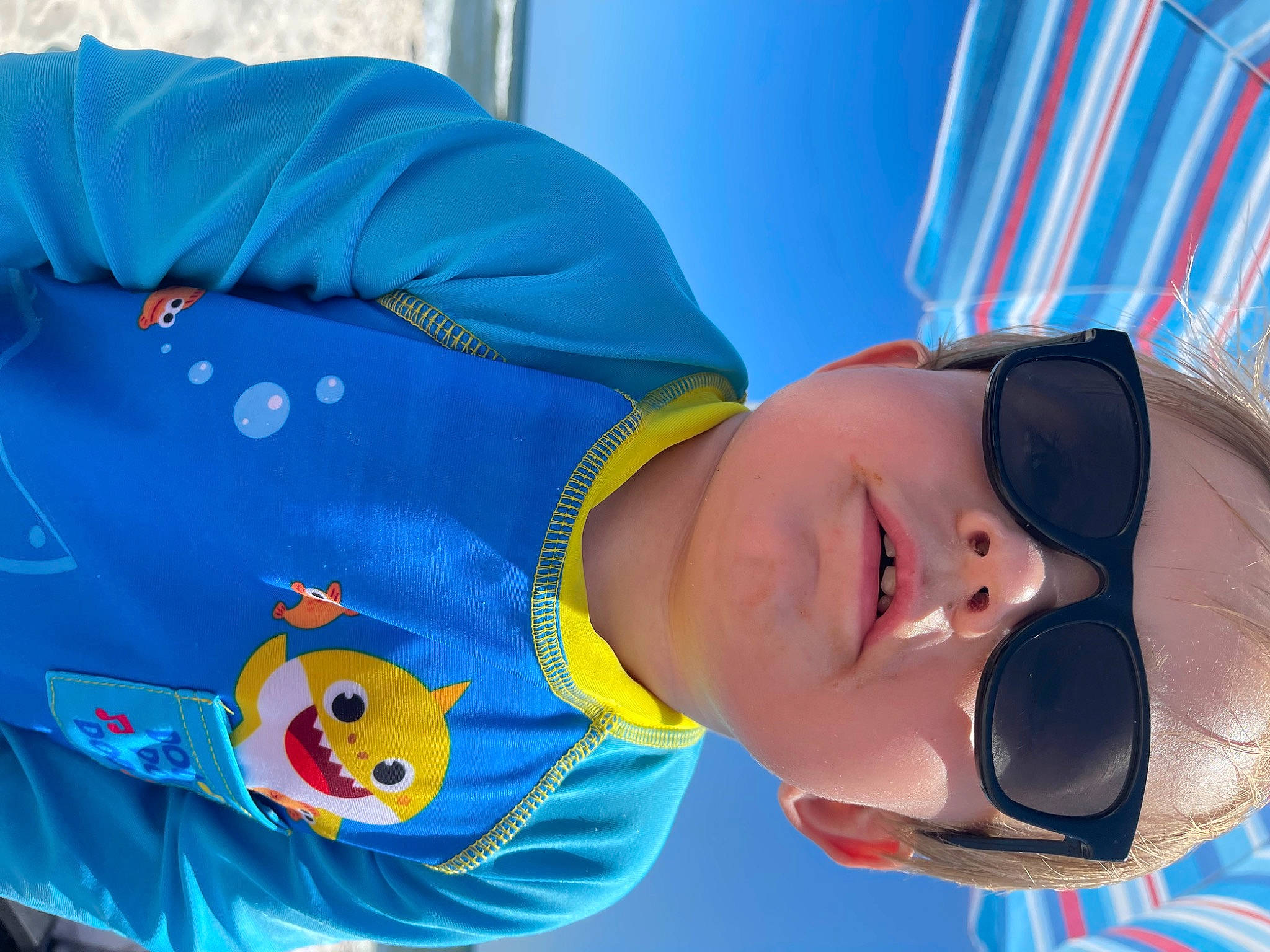 Duke joined the competition — help win amazing prizes! azure, blue, child, electric_blue, eyewear, facial_expression, fun, goggles, happy, hat, leisure, mouth, nose, orange, person, personal_protective_equipment, sleeve, smile, sunglasses, water