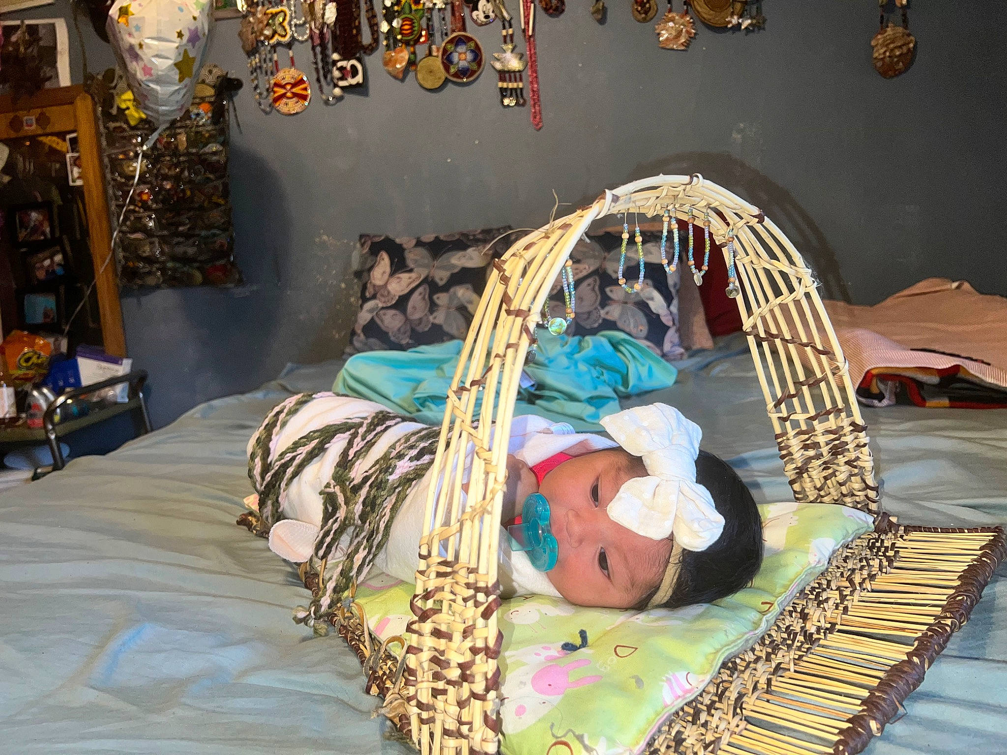 Emilia joined the competition — help win amazing prizes! baby, bed, bed_frame, bedding, bedroom, comfort, event, fashion_accessory, headwear, leisure, linens, person, room, textile, toddler, visual_arts, wood