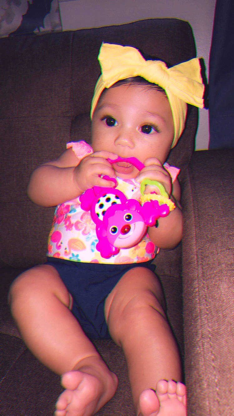 Maleni joined the competition — help win amazing prizes! baby_products, baby_toddler_clothing, child, finger, party_supply, person, pink, toddler