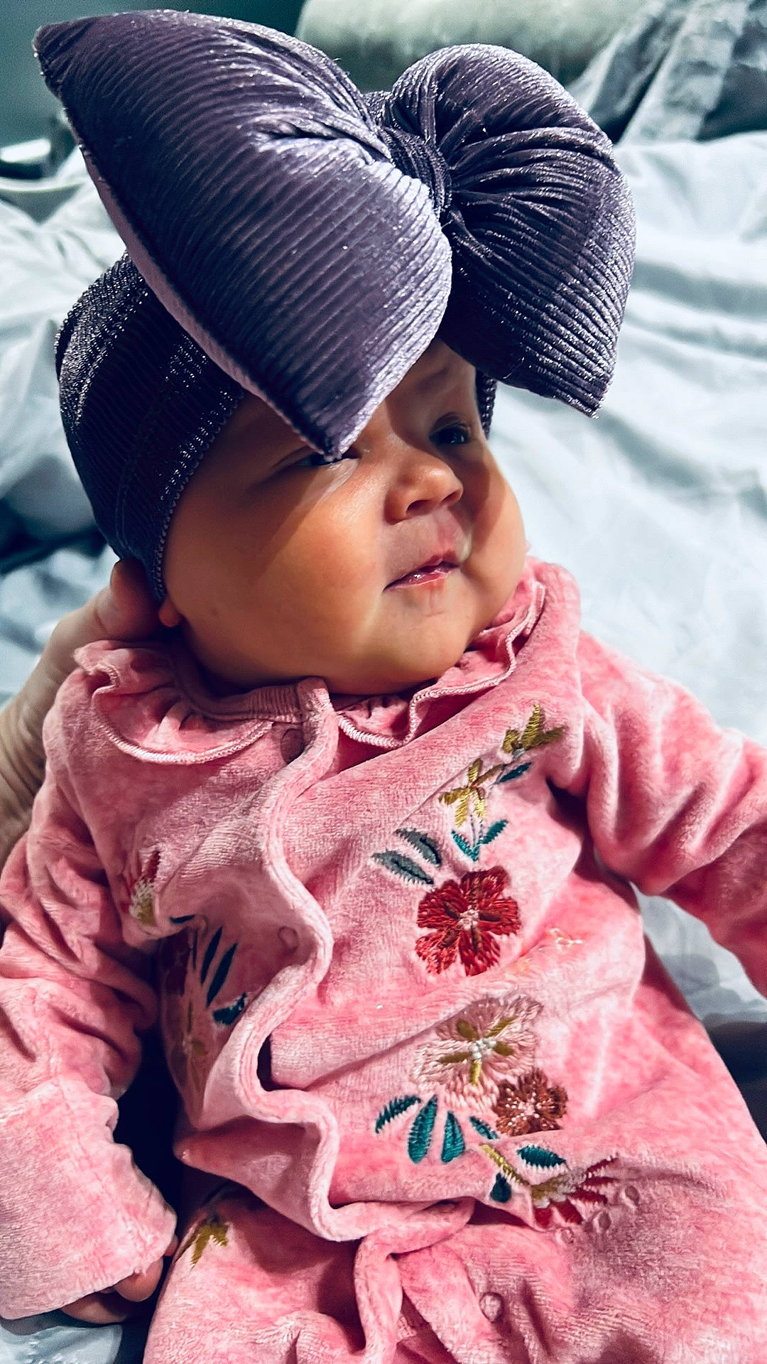 Willow joined the competition — help win amazing prizes! baby, baby_toddler_clothing, beauty, cap, child, clothing, cool, facial_expression, happy, headgear, headwear, human, lip, outerwear, person, photograph, pink, plant, skin, sleeve