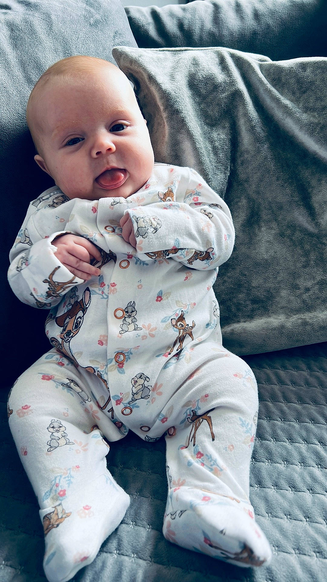 Willow joined the competition — help win amazing prizes! baby, baby_products, baby_toddler_clothing, barefoot, carmine, child, collar, comfort, foot, grass, happy, infant_bodysuit, linens, nightwear, pattern, person, product, sitting, sleeve, textile