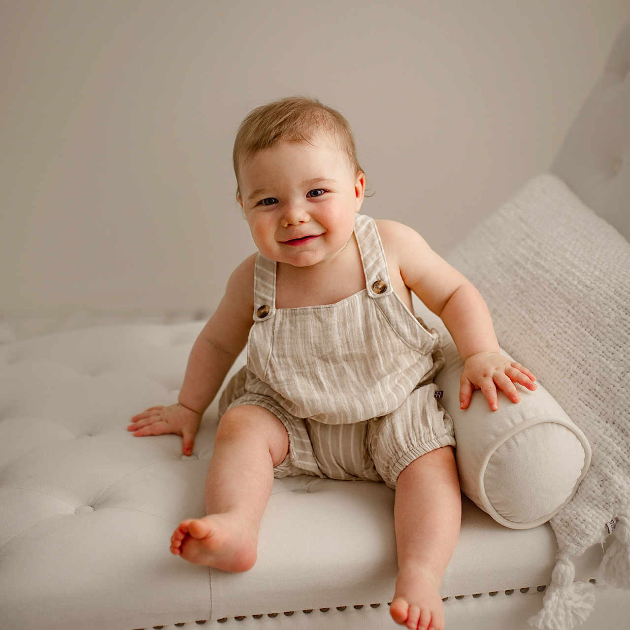 Julian joined the competition — help win amazing prizes! baby, bodypart, clothing, couch, cushion, face, finger, furniture, hand, happy, hardwood, head, homedecor, pants, person, photography, portrait, sitting, smile, wood