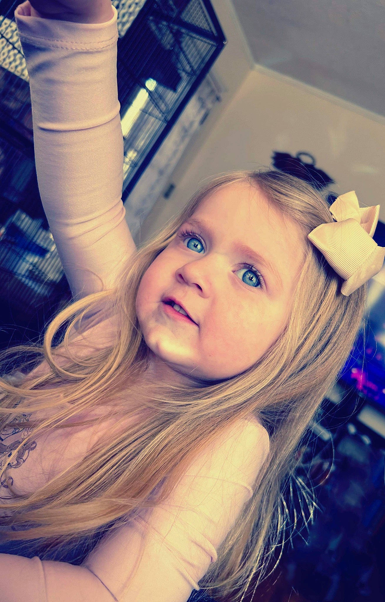 Maleigha is registered to the contest to win money with this photo: blond, brown_hair, child, ear, electric_blue, eyebrow, eyelash, flash_photography, fun, gesture, happy, human_leg, iris, jaw, lip, nose, person, selfie, smile, surfer_hair