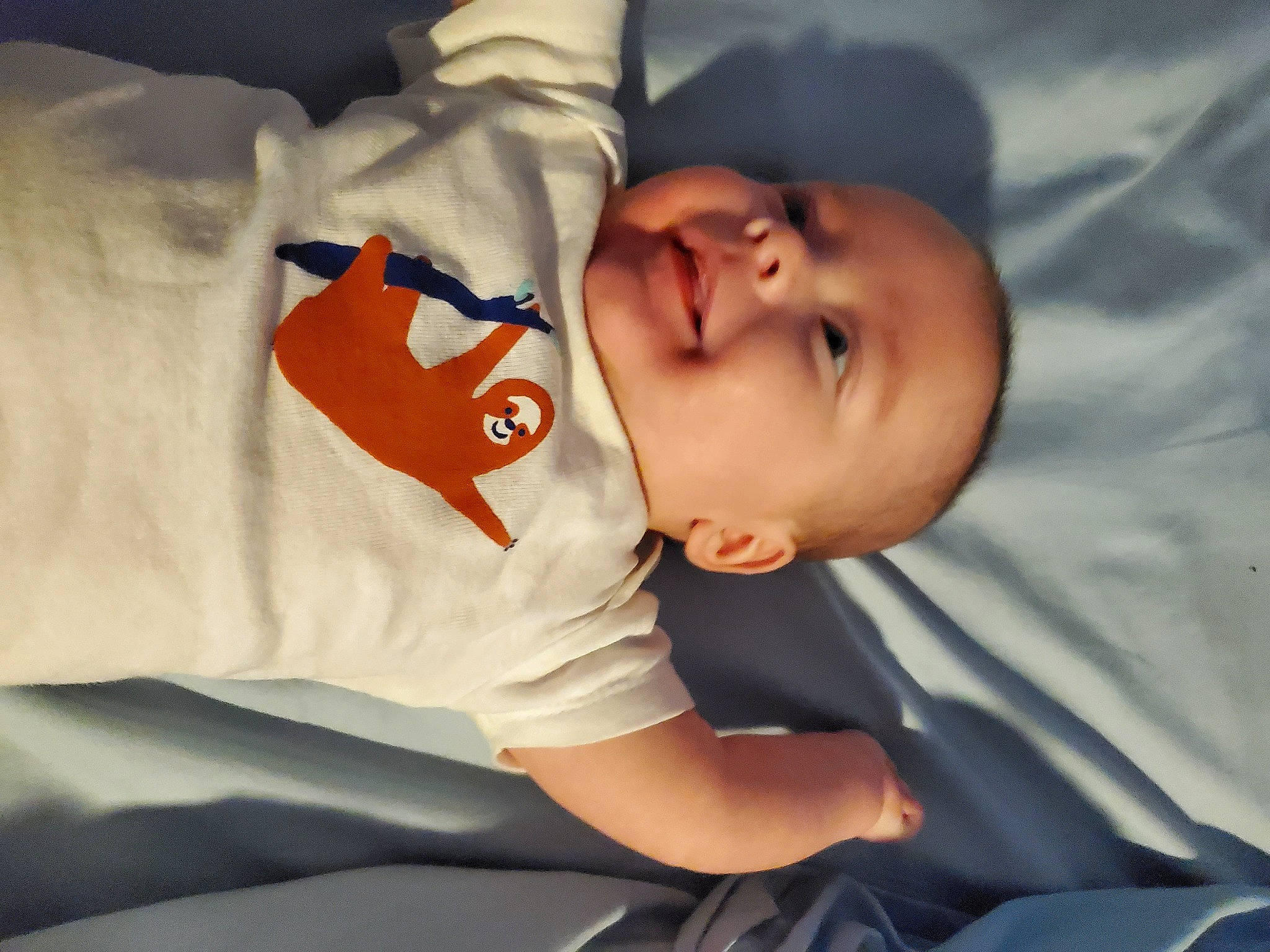 Alaric joined the competition — help win amazing prizes! baby, baby_toddler_clothing, carmine, cheek, child, collar, comfort, elbow, happy, hat, human_body, joy, nose, person, sitting, sleeve, smile, t_shirt, toddler