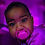adorable, baby, background, child, closeup, clothing, cute, eyeshadow, face, glowing, infant, pacifier, person, pink, portrait, purple, shiny, soft, sparkle, young