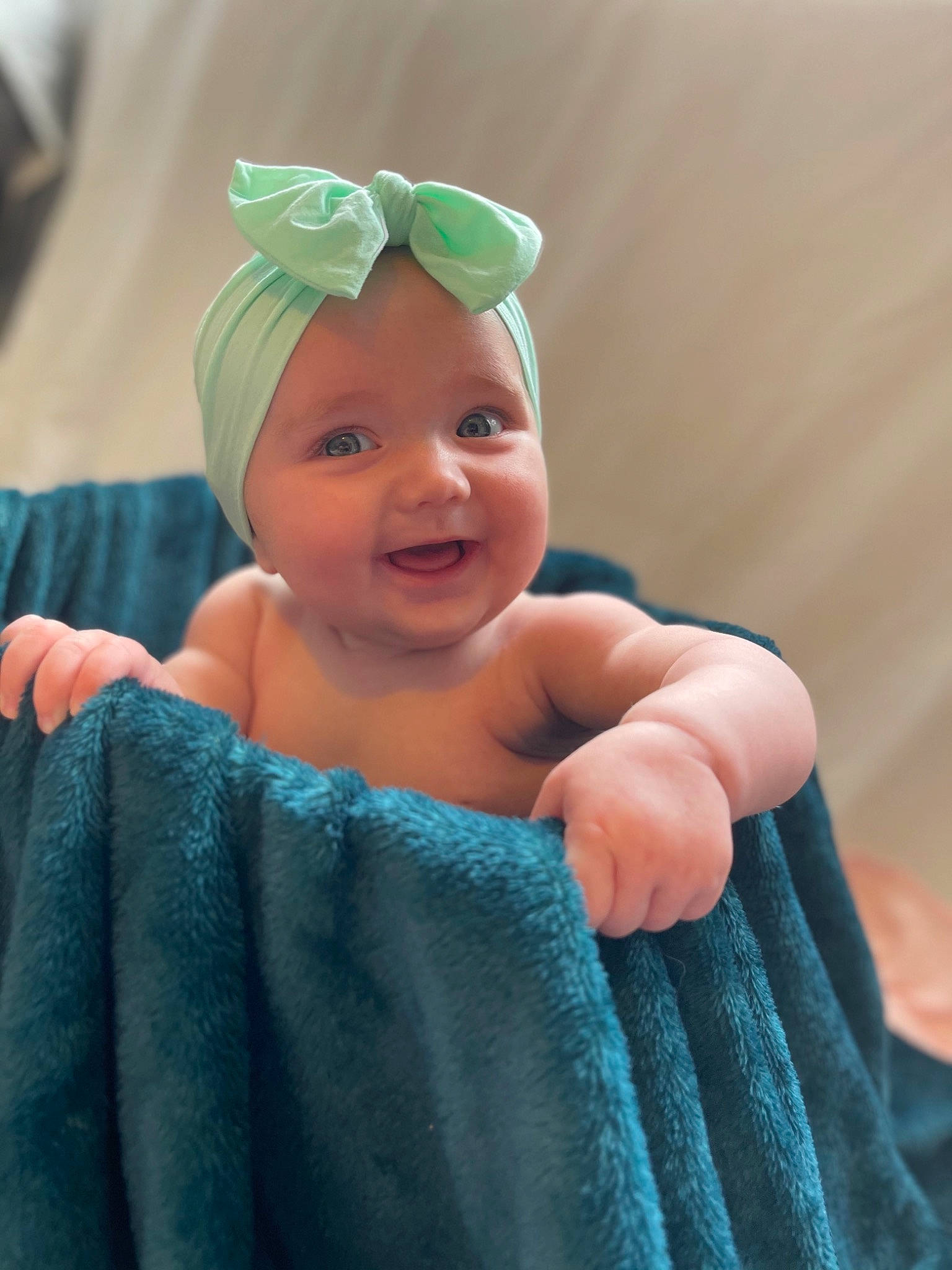 Tilly joined the competition — help win amazing prizes! baby, baby_products, baby_toddler_clothing, cap, child, electric_blue, event, eye, eyebrow, fashion_accessory, finger, fun, green, happy, headgear, headwear, iris, joy, mouth, person