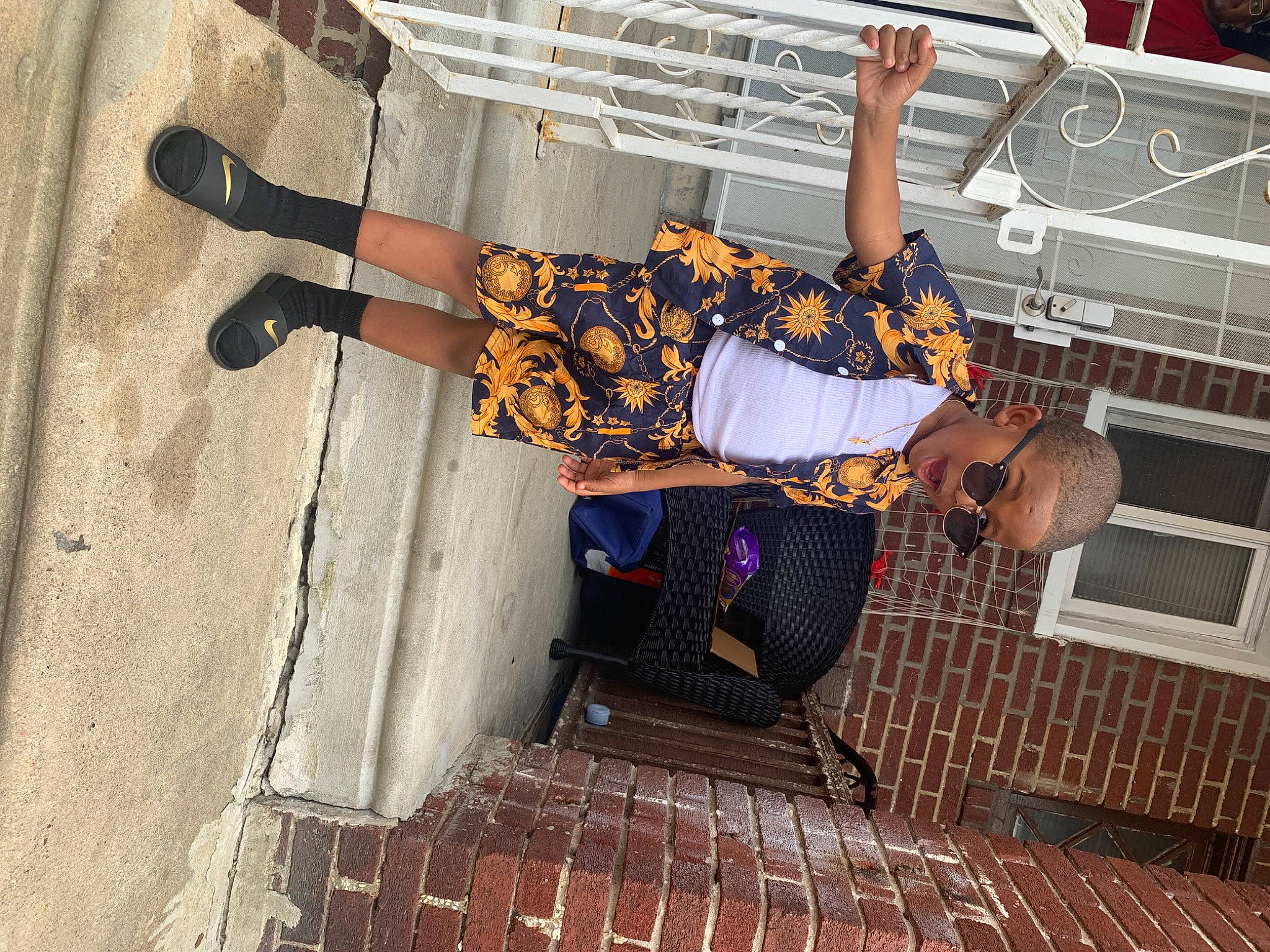 Karter joined the competition — help win amazing prizes! brick, brickwork, entertainment, event, fun, human_leg, leg, leisure, music, performance, performance_art, performing_arts, person, public_event, street_fashion, surprise, t_shirt, thigh