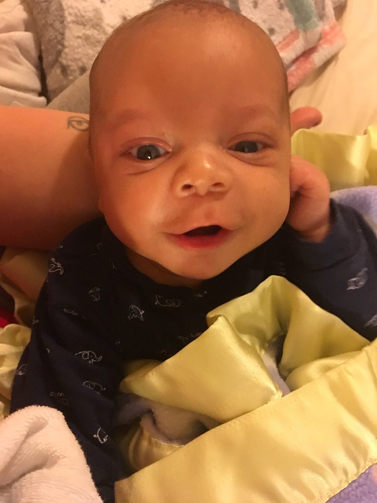 Elijah joined the competition — help win amazing prizes! baby, cheek, child, chin, ear, eye, eyebrow, face, facial_expression, forehead, head, lip, mouth, nose, person, skin, smile, toddler