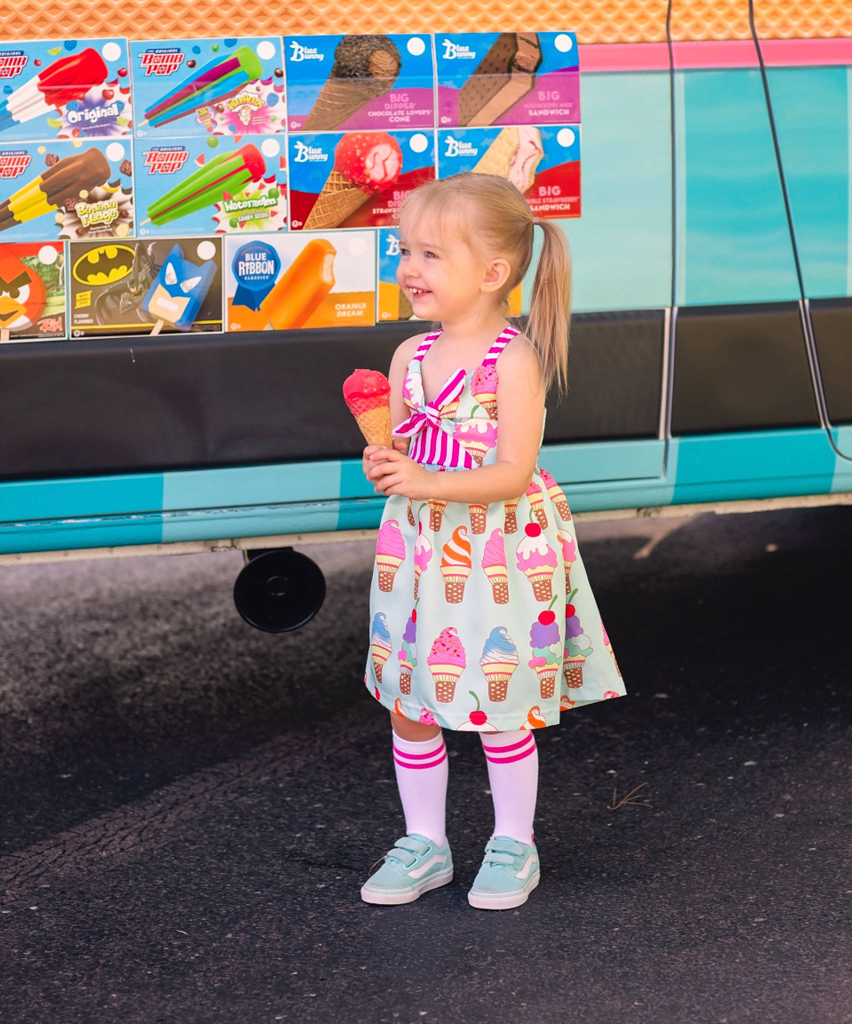 Lyla is registered to the contest to win money with this photo: baby, baby_toddler_clothing, child, entertainment, event, fun, happy, hat, joy, leisure, magenta, pattern, person, pink, play, recreation, room, sandal, t_shirt, toddler