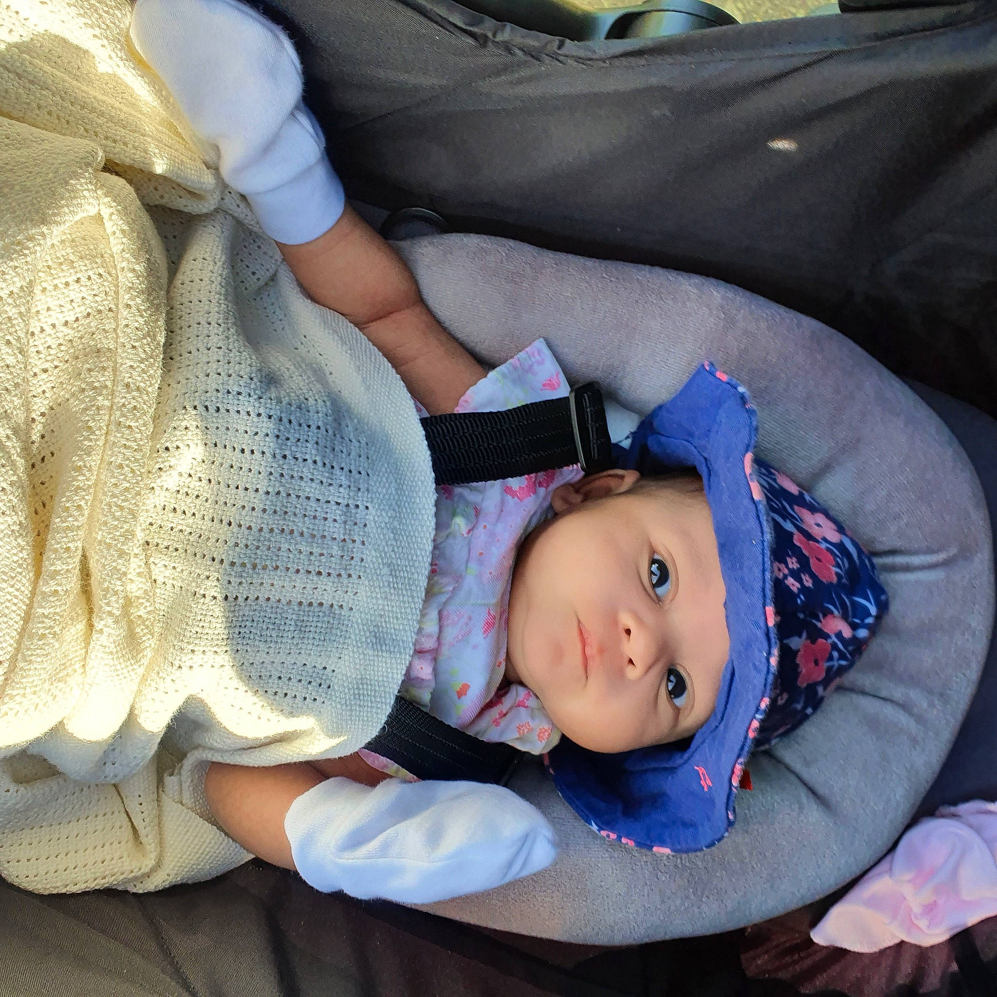 Alisa joined the competition — help win amazing prizes! baby, baby_carriage, baby_products, child, headwear, nap, person, product, sleep, smile, toddler